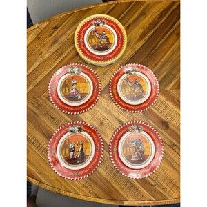 Restoration Hardware Circus Tin Plates set